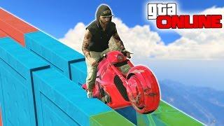 НЕРЕАЛЬНЫЙ СПУСК ПО ТОНКИМ ПОЛОСКАМ НА НЕОНОВЫХ БАЙКАХ В GTA 5 ONLINE ( ГТА 5 ГОНКИ )