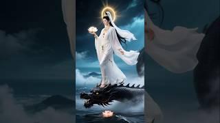 Goddess of Mercy Riding the Dragon of the Seas #Guanyin #DivineFeminine #DragonSpirit #OceanDeity
