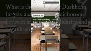 Test Your Sociology Knowledge: Durkheim Edition Quiz 3