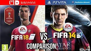 FIFA 18 Nintendo Switch Vs FIFA 14 PS Vita