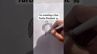 I’m Making A Turtle Pendant For The First Time #Turtle #SeaTurtle #Ocean #carving #howtomake #fyp