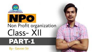 NPO-Non Profit Organisation | Part 1 | Class 12 | By Gaurav Sir | AMAR JI INSTITUTE