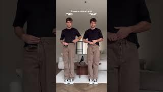 2 styling hacks to tuck-in your shirt  THIS or THAT?  Subscribe for #fashion
