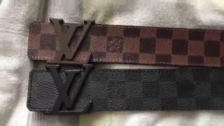 Louis Vuitton Belt: Real vs Fake (Damier Graphite) 1080 HD