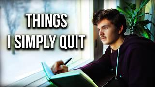 15 Things I Quit To Simplify My Life | Minimalism & Slow Living