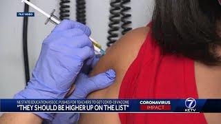 Nebraska State Education Association pushes for teachers to get COVID-19 vaccine