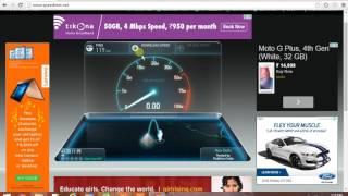 how to check internet speed