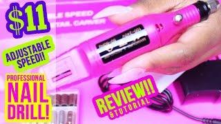 $11 PINK Nail Drill Tutorial & Review!