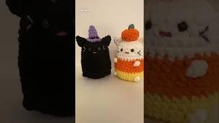 Which #spookycat is your favorite?  SpooKitty #crochetpattern now available  #crochetcat