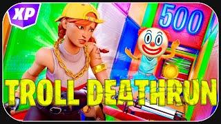 TROLL DEATHRUN WALKTHROUGH 500 LEVEL PARKOUR (8557-1101-3509) FORTNITE PARKOURS / DEATHRUNS