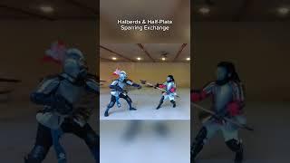 Halberds & Half-Plate Sparring Exchange