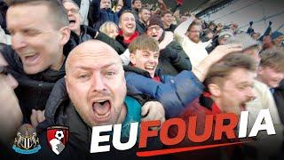 SCENES AT ST JAMES  Bournemouth ON FIRE In Newcastle ROUT!