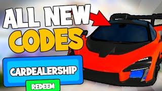 ALL CAR DEALERSHIP TYCOON CODES! (July 2021) | ROBLOX Codes *SECRET/WORKING*