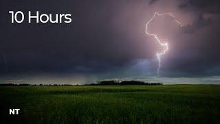 THUNDERSTORM Sounds & LIGHTNING Strikes ️️ | THUNDER & RAIN Sounds for Sleeping, Insomnia & Stress