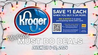 *FREEBIE* Kroger UPDATED (Again) Must Do Deals for 12/4-12/10 | MEGA DEALS & MORE!