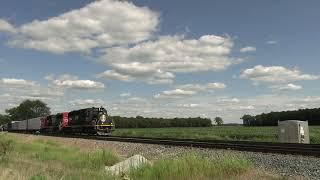 Illinois Central Operation Lifesaver unit #6250 leading CN L521-61 near Union Mills, IN