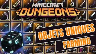 Items Uniques Farming dans Minecraft Dungeons!