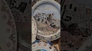 vintage travels collector plates #vintage #vintagetravel #vintagestyle