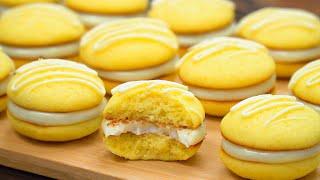 Delicious lemon biscuits with filling | Easy recipe