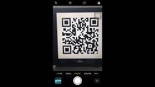 Scan a QR code using a phone