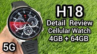 H18 5g Android Smartwatch With Camera | H18 Cellular Smartwatch | Android 9 |#wearabletechnology