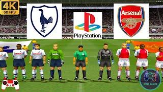 Winning Eleven 2002 Gameplay - Tottenham vs Aarsenal - Duckstation PS1 on PC || Full Game [4K60]