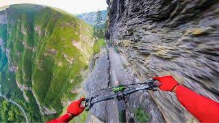 RISKIEST Mountain Bike Ride of My Life 1000ft Drop