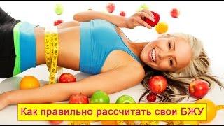 Как правильно рассчитать свои БЖУ