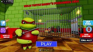 NINJA TURTLE BARRY'S PRISON RUN (Obby) New Update - Roblox Walkthrough FULL GAME #scaryobby #roblox