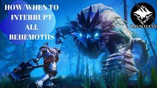 Dauntless: How And When To Interrupt/Boop All Behemoths!