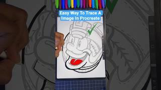 Best Way To Trace A Image!  | Procreate #art #procreate #shorts