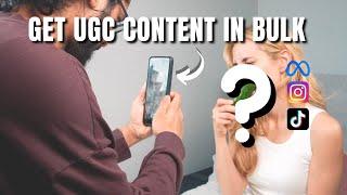 How to Get User Generated Content (UGC) At Scale. The EASY Way!