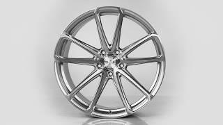 XO Luxury Wheels - Madrid in Hyper Silver w/ Milled Spoke & Brushed Face