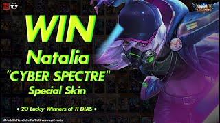 Natalia "Cyber Spectre" New Skin Giveaways Events - Best Savage Gameplay Moments #MLBBSavageMoments