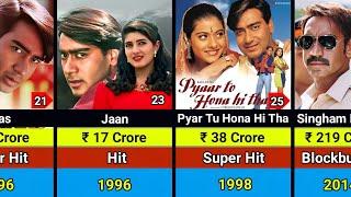 Ajay Devgan Hits and Flops Movies List | Ajay Devgan All Movies List