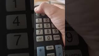 pressing the off button on a TV remote