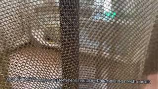 bronze color chainmail ring mesh curtain