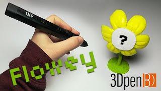 3d Pen Creations - Flowey (Undertale) 