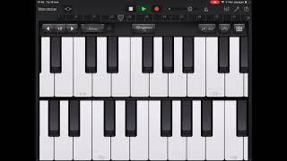 Show must go on IPad piano