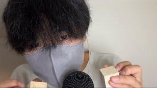 【ASMR】Hand Sound & Tapping ASMR with my hair exploding