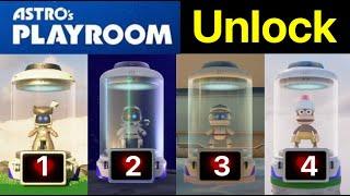 Astro's Playroom: All 4 Special Bots (Trophies: Hunted down, Deja phew!, Gran tourist, No escape!)