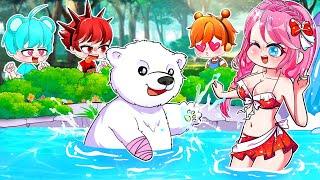 Anna & Polar Bear vs Raddy x Oren x Sky at The Stream | Gacha Life | Rainbow Z Multiverse