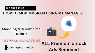 LEARN MODDING | How to MOD Telegram MDGram Using MT Manager | Smali Reverse Engineering |2024 #part2