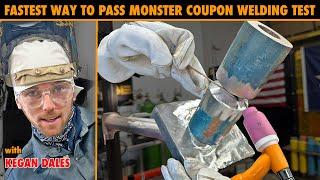 Is This The Fastest Way to Pass a Monster Coupon Welding Test? TIG | STICK ROD