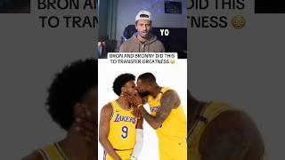 Bron And Bronny Did This To TRANSFER GREATNESS  #nba #lebronjames #basketball #shorts