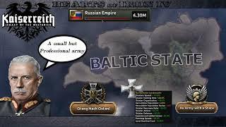 Hoi4 Kaiserreich: The Baltic State defeats Russia with a small but professional army