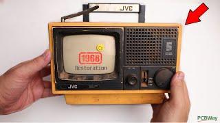 Restoration of a Portable Antique Japanese TV from 1968