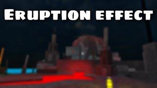 Showcase Eruption effect!  Find the Stickmen! Roblox!