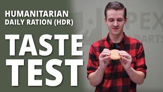 Apex Gun Parts first MUKBANG video! Josh eats a Humanitarian Ration!