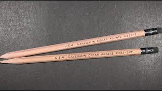 General Pencil Company Cedar Pointe 1 and 2 Natural Pencil Review